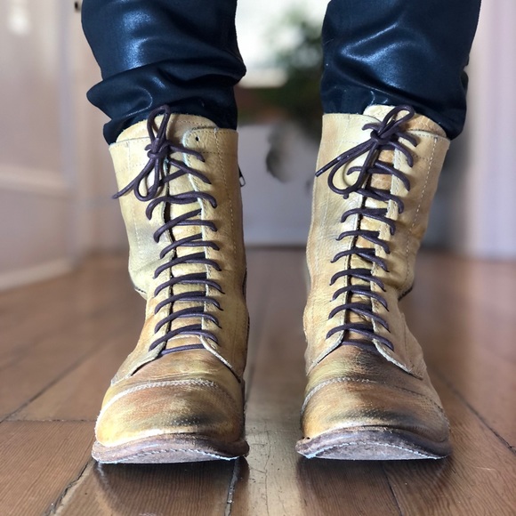 ❤️BED | STU LEATHER 2 ZIPPER LACE UP BOOTS - Picture 15 of 16